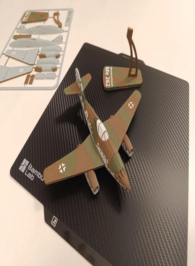3D Craft ME 262 German Military Aircraft Model Kit, 3D Push-Out Card Assembly, Camouflage, Figure Toy - Image 5